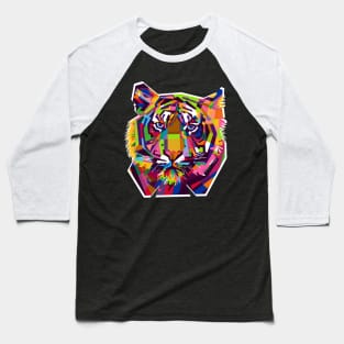 Tiger Pop Art Baseball T-Shirt